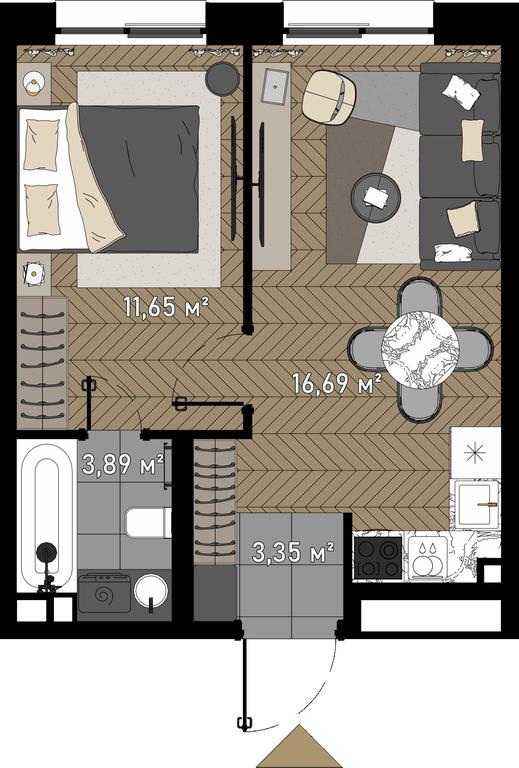 2-BD Apartment Sale, 29.5 sq. m. at Zorge 9, Zorge Street, 9к1, Moscow, Russia #1 2-BD Apartment Sale, 29.5 sq. m. at Zorge 9, Zorge Street, 9к1, Moscow, Russia #1