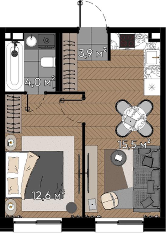 2-BD Apartment Sale, 36 sq. m. at Zorge 9, Zorge Street, 9к1, Moscow, Russia #2 2-BD Apartment Sale, 36 sq. m. at Zorge 9, Zorge Street, 9к1, Moscow, Russia #2