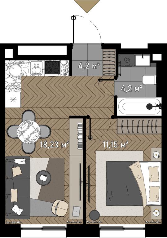 2-BD Apartment Sale, 36.8 sq. m. at Zorge 9, Zorge Street, 9к1, Moscow, Russia #1 2-BD Apartment Sale, 36.8 sq. m. at Zorge 9, Zorge Street, 9к1, Moscow, Russia #1