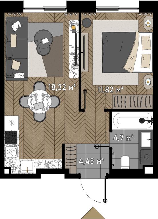 2-BD Apartment Sale, 39.1 sq. m. at Zorge 9, Zorge Street, 9к1, Moscow, Russia #1 2-BD Apartment Sale, 39.1 sq. m. at Zorge 9, Zorge Street, 9к1, Moscow, Russia #1