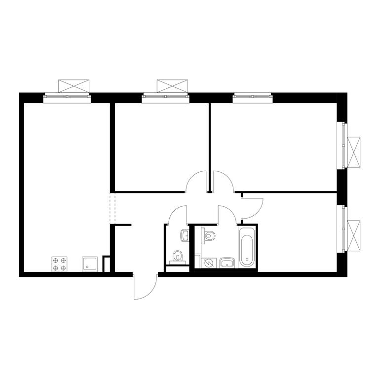 3-BD Apartment Sale, 78.4平方米 at Liublinskiy Park, Lyublinskaya Street, 78к2, Moscow, Russia #1 3-BD Apartment Sale, 78.4平方米 at Liublinskiy Park, Lyublinskaya Street, 78к2, Moscow, Russia #1