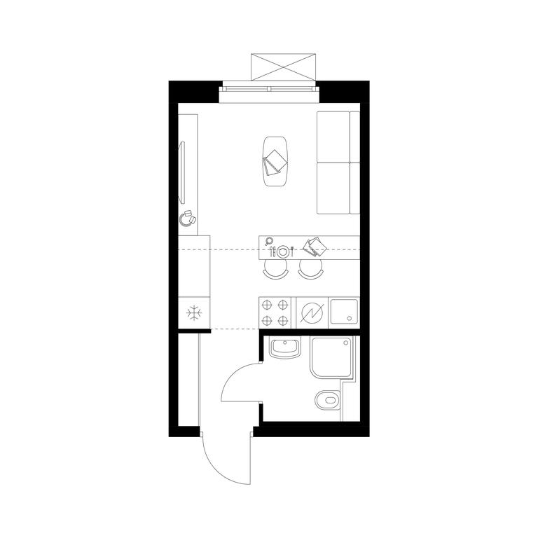 Apartment Sale, 19.8平方米 at Liublinskiy Park, Lyublinskaya Street, 78к2, Moscow, Russia #2