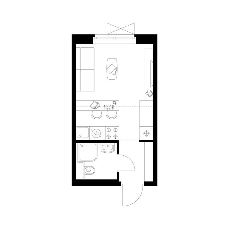 Apartment Sale, 19.8平方米 at Liublinskiy Park, Lyublinskaya Street, 78к2, Moscow, Russia #2 Apartment Sale, 19.8平方米 at Liublinskiy Park, Lyublinskaya Street, 78к2, Moscow, Russia #2