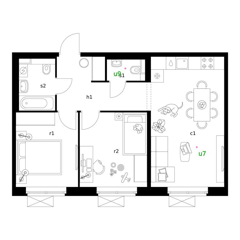 2-BD Apartment Sale, 55.6平方米 at Liublinskiy Park, Lyublinskaya Street, 78к2, Moscow, Russia #2