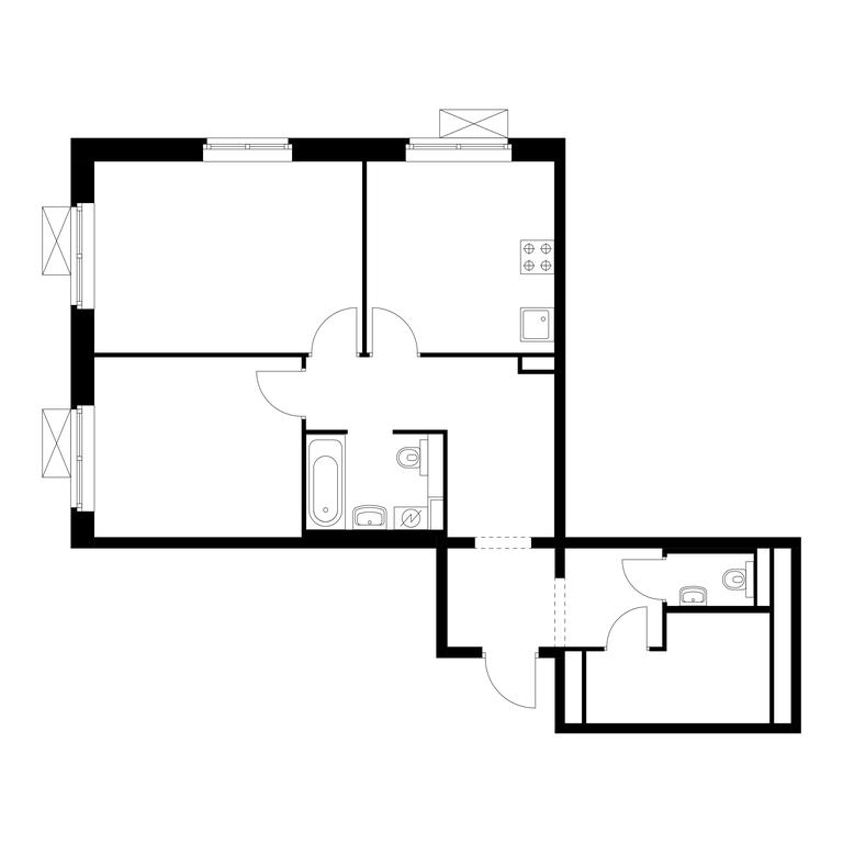 2-BD Apartment Sale, 65.7平方米 at Liublinskiy Park, Lyublinskaya Street, 78к2, Moscow, Russia #1 2-BD Apartment Sale, 65.7平方米 at Liublinskiy Park, Lyublinskaya Street, 78к2, Moscow, Russia #1