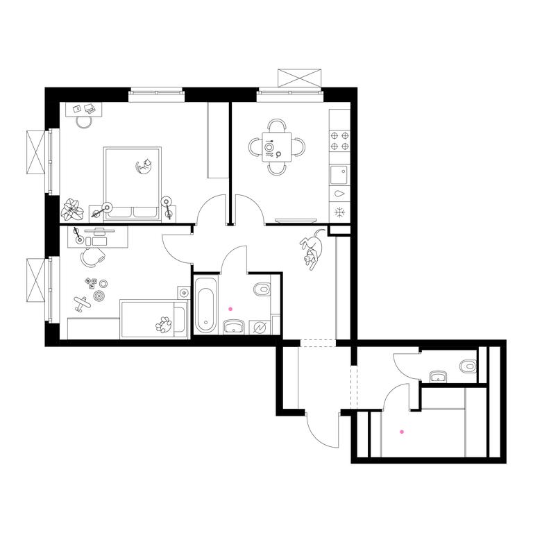 2-BD Apartment Sale, 65.7平方米 at Liublinskiy Park, Lyublinskaya Street, 78к2, Moscow, Russia #2 2-BD Apartment Sale, 65.7平方米 at Liublinskiy Park, Lyublinskaya Street, 78к2, Moscow, Russia #2