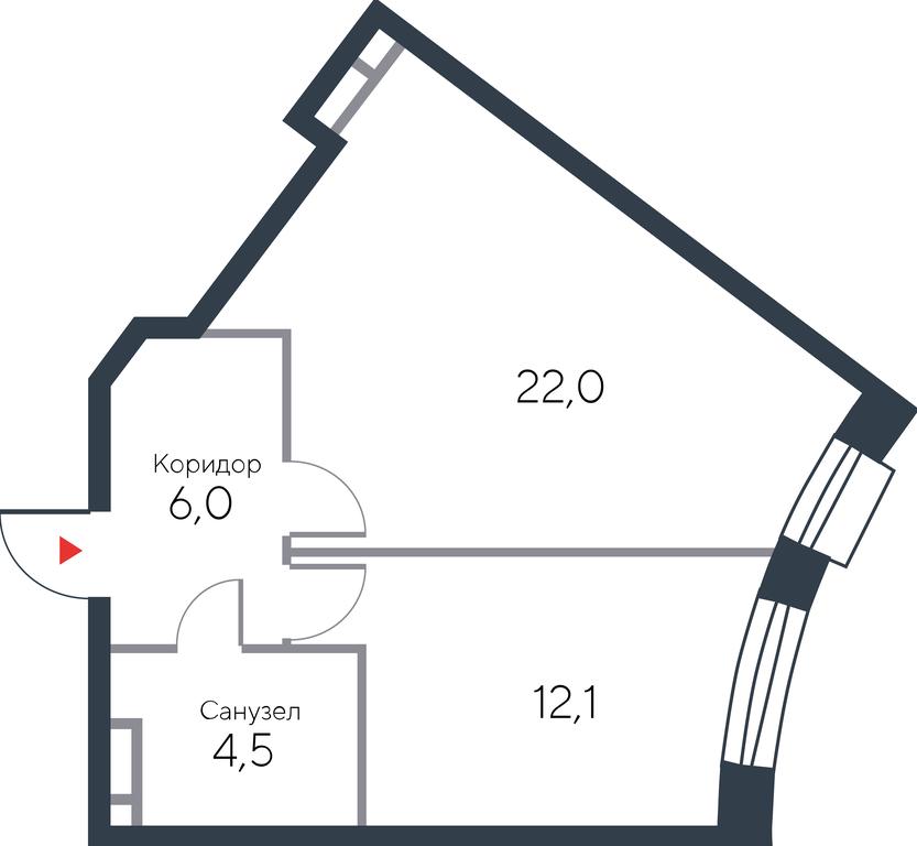Apartment Sale, 44.6 sq. m. at River Park, Korabelnaya Street, 17к1, Moscow, Russia #1 Apartment Sale, 44.6 sq. m. at River Park, Korabelnaya Street, 17к1, Moscow, Russia #1