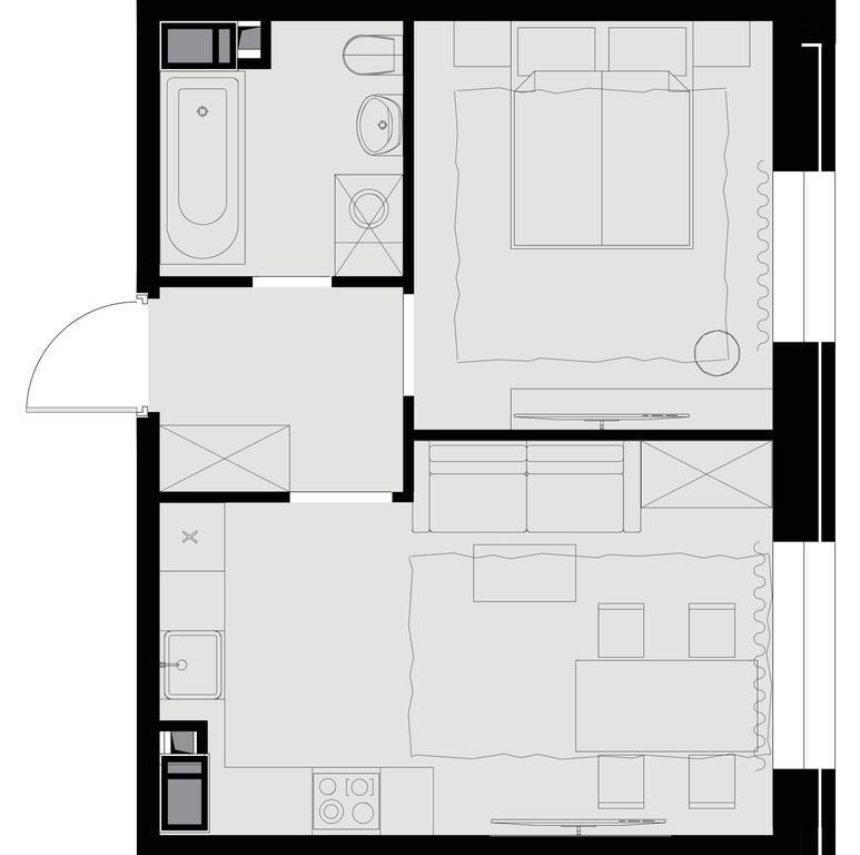 1-BD Apartment Sale, 36.6平方米 at Teatralnyi Kvartal, Rotmistrova Street, 2, Moscow, Russia #1 1-BD Apartment Sale, 36.6平方米 at Teatralnyi Kvartal, Rotmistrova Street, 2, Moscow, Russia #1