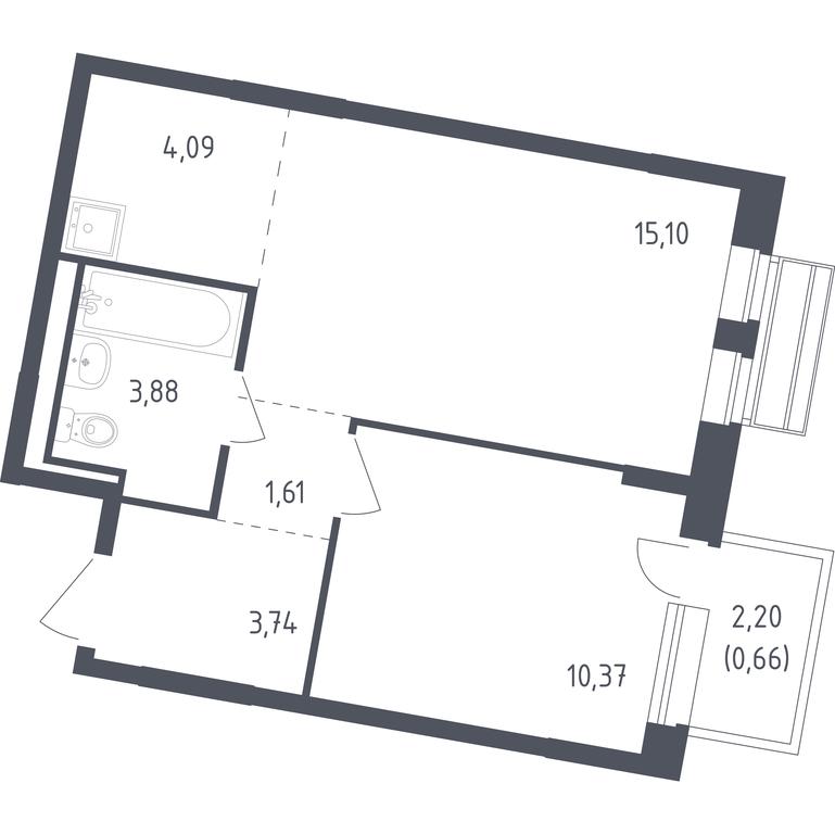 Apartment Sale, 39.4 sq. m. at Rublevskiy Kvartal, Laykovo Green Quarter, zhiloy kompleks Gorod-sobytiye Laykovo, selo Laykovo, Odintsovskiy City District, Moscow Region, Russia #1 Apartment Sale, 39.4 sq. m. at Rublevskiy Kvartal, Laykovo Green Quarter, zhiloy kompleks Gorod-sobytiye Laykovo, selo Laykovo, Odintsovskiy City District, Moscow Region, Russia #1