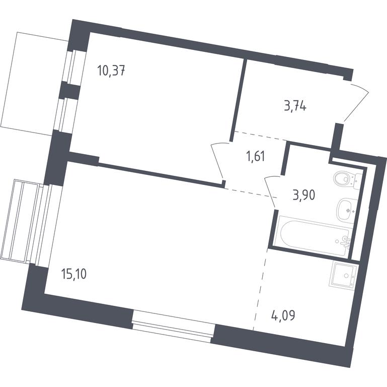 Apartment Sale, 38.6 sq. m. at Rublevskiy Kvartal, Laykovo Green Quarter, zhiloy kompleks Gorod-sobytiye Laykovo, selo Laykovo, Odintsovskiy City District, Moscow Region, Russia #1 Apartment Sale, 38.6 sq. m. at Rublevskiy Kvartal, Laykovo Green Quarter, zhiloy kompleks Gorod-sobytiye Laykovo, selo Laykovo, Odintsovskiy City District, Moscow Region, Russia #1