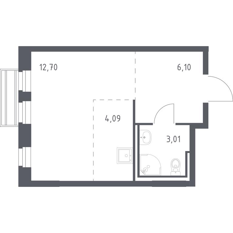 Apartment Sale, 25.7 sq. m. at Rublevskiy Kvartal, Laykovo Green Quarter, zhiloy kompleks Gorod-sobytiye Laykovo, selo Laykovo, Odintsovskiy City District, Moscow Region, Russia #1 Apartment Sale, 25.7 sq. m. at Rublevskiy Kvartal, Laykovo Green Quarter, zhiloy kompleks Gorod-sobytiye Laykovo, selo Laykovo, Odintsovskiy City District, Moscow Region, Russia #1