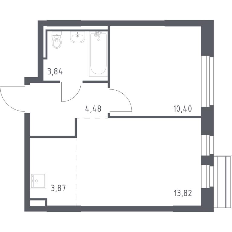 Apartment Sale, 36 sq. m. at Rublevskiy Kvartal, Laykovo Green Quarter, zhiloy kompleks Gorod-sobytiye Laykovo, selo Laykovo, Odintsovskiy City District, Moscow Region, Russia #1 Apartment Sale, 36 sq. m. at Rublevskiy Kvartal, Laykovo Green Quarter, zhiloy kompleks Gorod-sobytiye Laykovo, selo Laykovo, Odintsovskiy City District, Moscow Region, Russia #1
