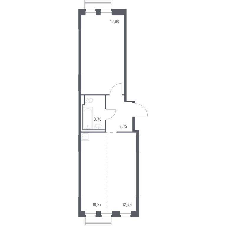 Apartment Sale, 48.7 sq. m. at Rublevskiy Kvartal, Laykovo Green Quarter, zhiloy kompleks Gorod-sobytiye Laykovo, selo Laykovo, Odintsovskiy City District, Moscow Region, Russia #1