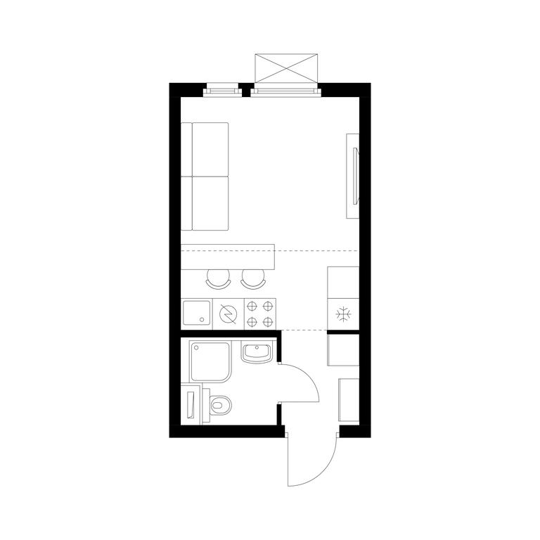 Apartment Sale, 19.9平方米 at Yaroslavskij kvartal, Yaroslavskiy Drive, 116, Korolyov, Moscow Region, Russia #1