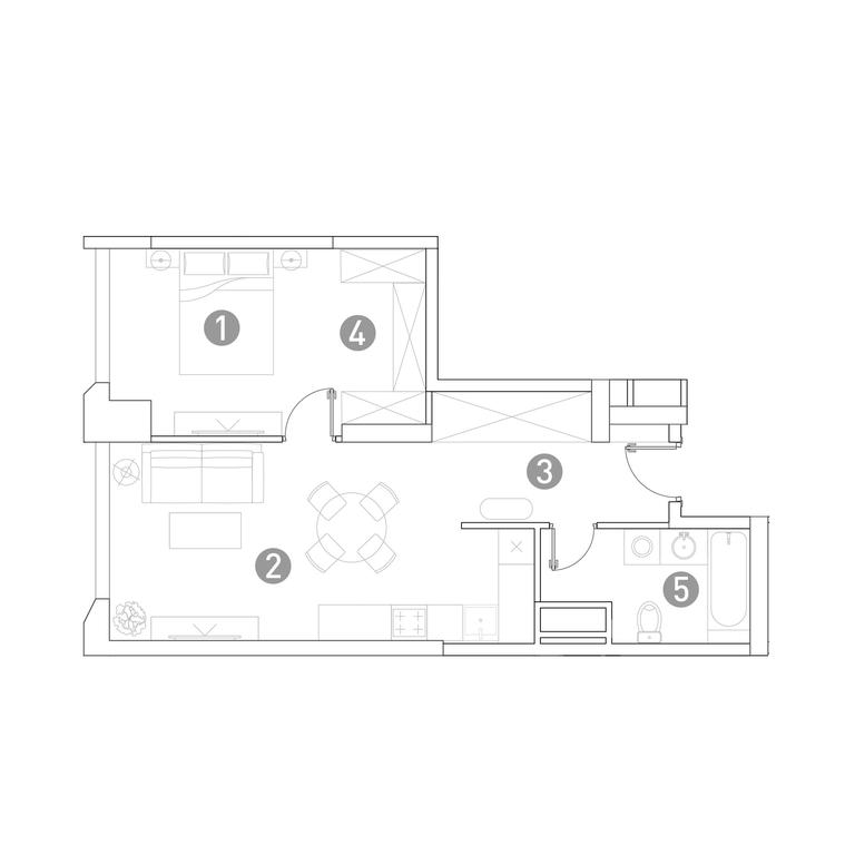 1-BD Apartment Sale, 51.2 sq. m. at Very, Botanicheskaya Street, 29, Moscow, Russia #1