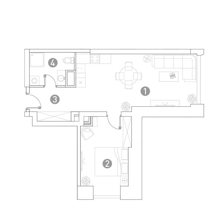 1-BD Apartment Sale, 51.2平方米 at Very, Botanicheskaya Street, 29, Moscow, Russia #1 1-BD Apartment Sale, 51.2平方米 at Very, Botanicheskaya Street, 29, Moscow, Russia #1