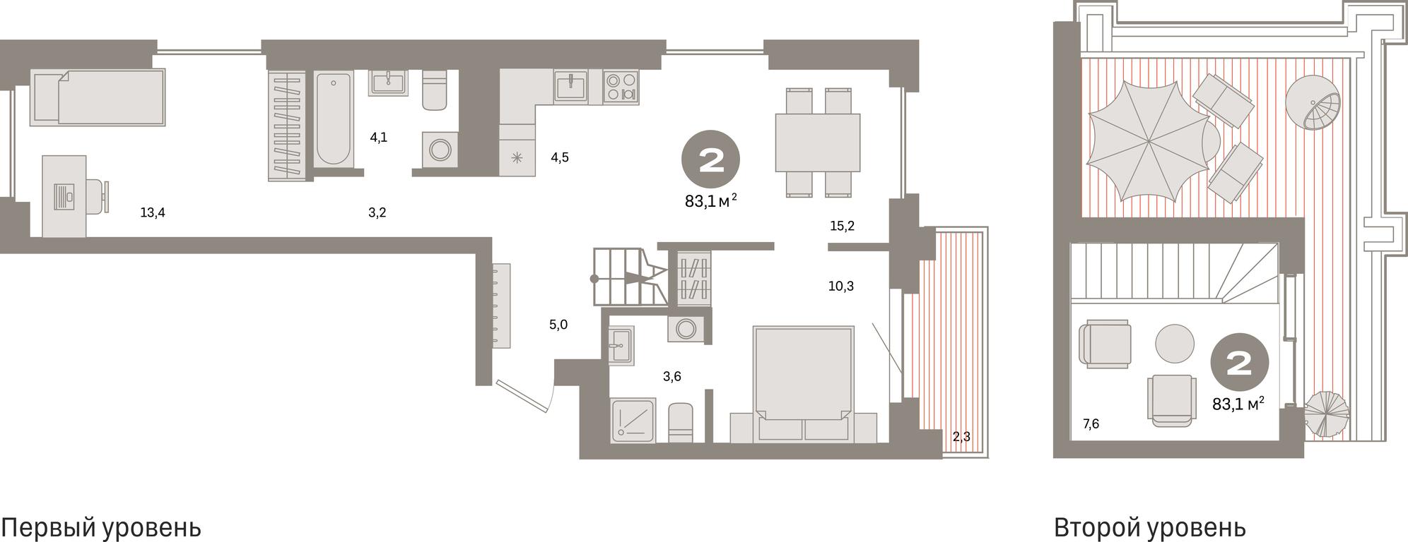 2-BD Apartment Sale, 83.1平方米 at Kvartal Metronom, Tagilskaya Street, Moscow, Russia #1