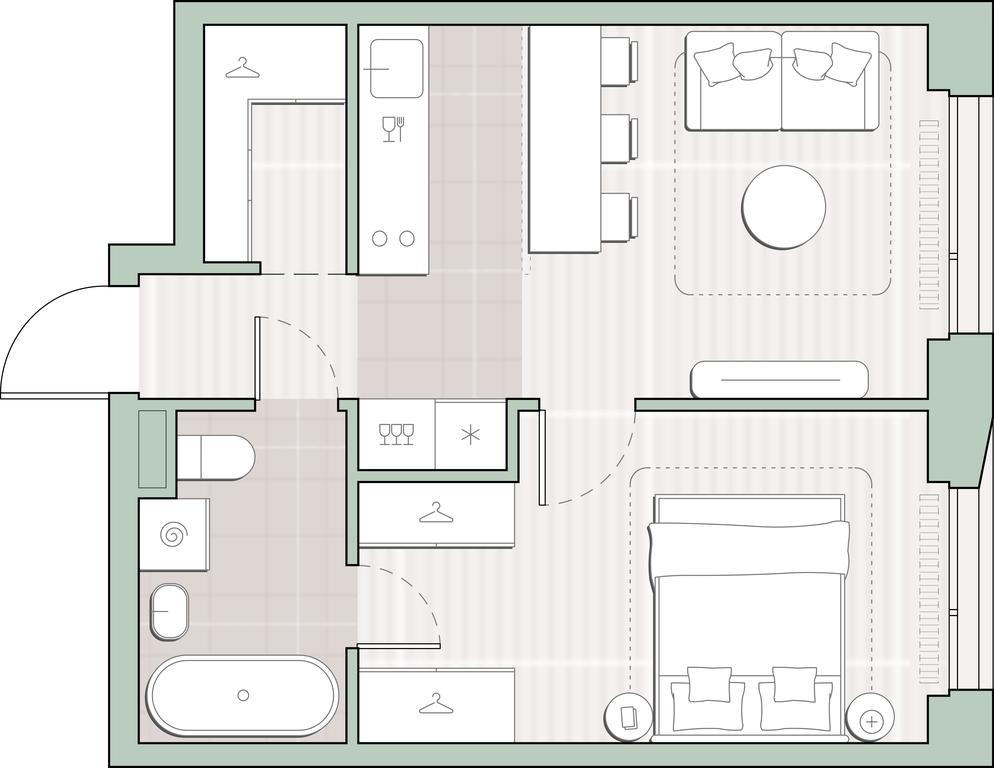 1-BD Apartment Sale, 38.4平方米 at Sreda na Lobachevskogo, Ochakovskoye Highway, Moscow, Russia #1 1-BD Apartment Sale, 38.4平方米 at Sreda na Lobachevskogo, Ochakovskoye Highway, Moscow, Russia #1
