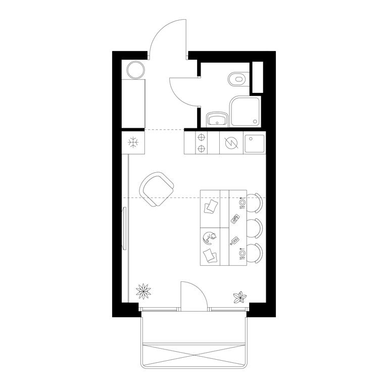 Apartment Sale, 22平方米 at Irtyshskiy Kvartal, 2nd Irtyshsky Drive, Moscow, Russia #1 Apartment Sale, 22平方米 at Irtyshskiy Kvartal, 2nd Irtyshsky Drive, Moscow, Russia #1