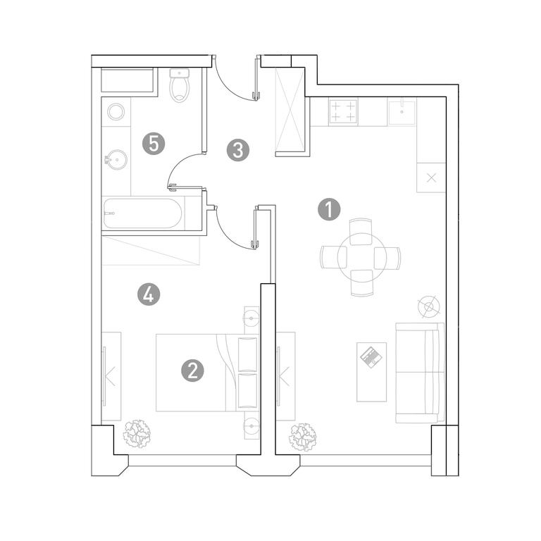 1-BD Apartment Sale, 50.4 sq. m. at Very, Botanicheskaya Street, 29, Moscow, Russia #1 1-BD Apartment Sale, 50.4 sq. m. at Very, Botanicheskaya Street, 29, Moscow, Russia #1