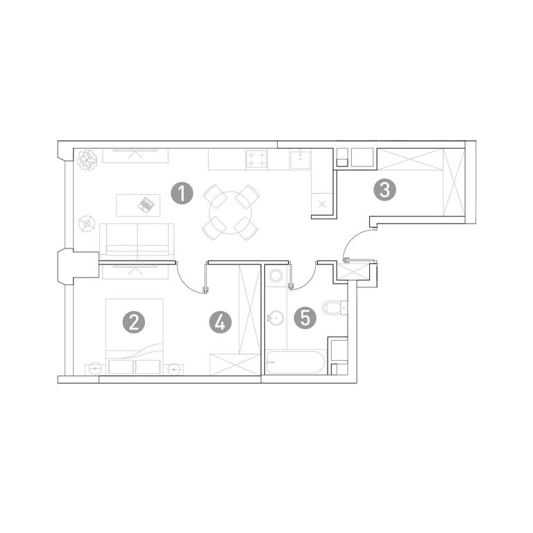 1-BD Apartment Sale, 51 sq. m. at Very, Botanicheskaya Street, 29, Moscow, Russia #1