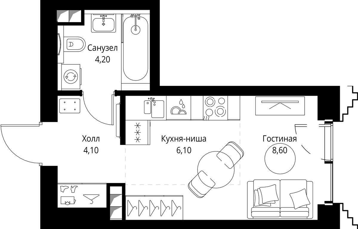 Apartment Sale, 23平方米 at SET, Vereyskaya Street, Moscow, Russia #1 Apartment Sale, 23平方米 at SET, Vereyskaya Street, Moscow, Russia #1