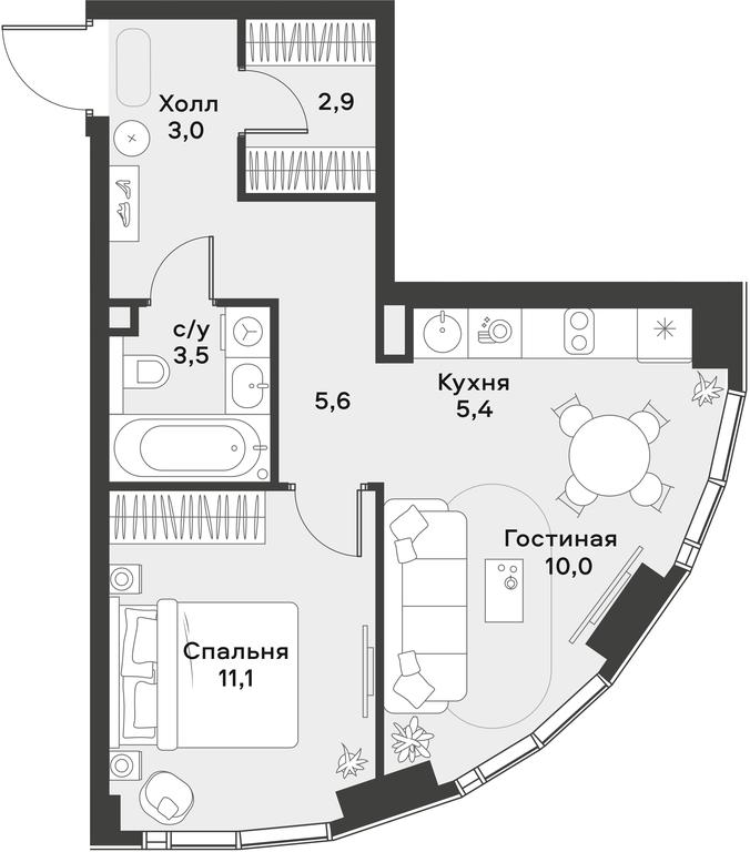 Apartment Sale, 41.5 sq. m. at Alia, Lyotnaya Street, 95Бк2, Moscow, Russia #1 Apartment Sale, 41.5 sq. m. at Alia, Lyotnaya Street, 95Бк2, Moscow, Russia #1