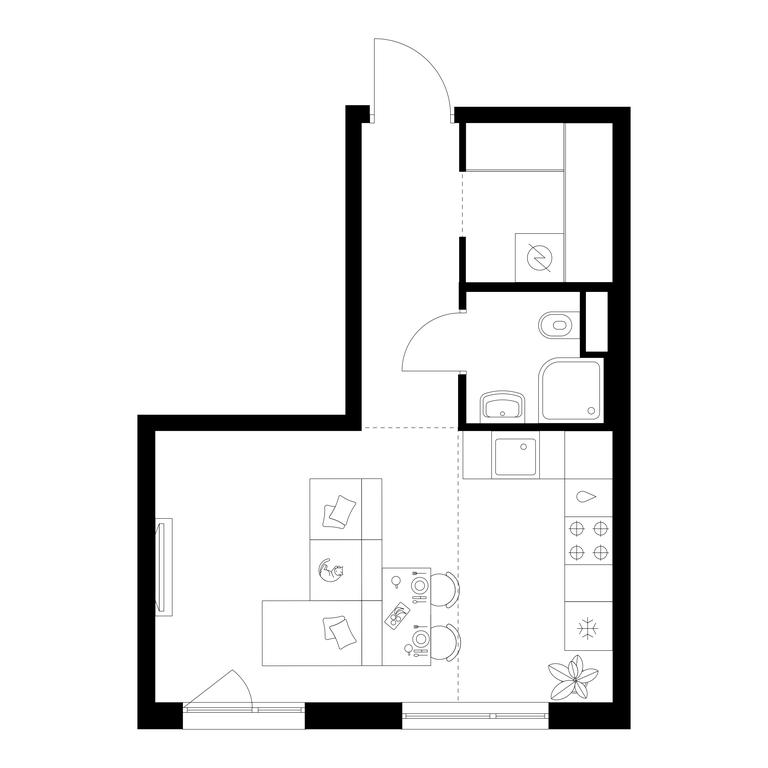 Apartment Sale, 28.9 sq. m. at Kavkazskiy Bulvar 51, Kavkazsky Boulevard, 51с3, Moscow, Russia #1