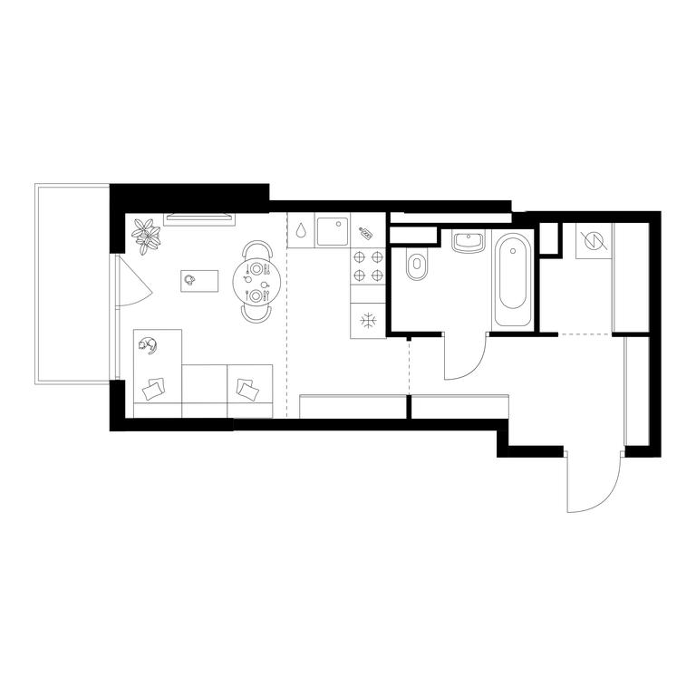 Apartment Sale, 29.6平方米 at Kavkazskiy Bulvar 51, Kavkazsky Boulevard, 51с3, Moscow, Russia #1 Apartment Sale, 29.6平方米 at Kavkazskiy Bulvar 51, Kavkazsky Boulevard, 51с3, Moscow, Russia #1