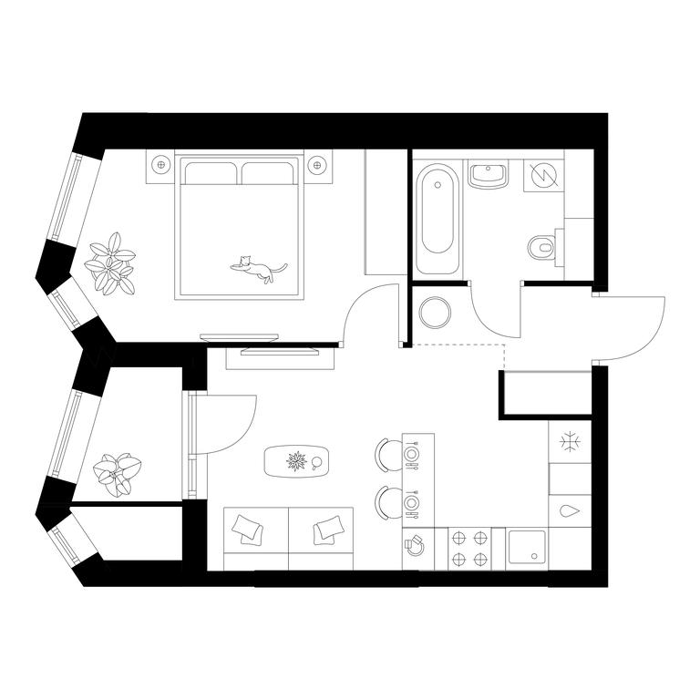 Продажа 1-комн. квартиры, 35,3 м² в ЖК «Мичуринский парк», Озёрная улица, 44А, Москва, Россия #1