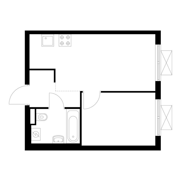 1-BD Apartment Sale, 32.7 sq. m. at Ilinskie Luga, Zapovednaya Street, 1, posyolok Ilyinskoye-Usovo, Krasnogorsk City District, Moscow Region, Russia #1 1-BD Apartment Sale, 32.7 sq. m. at Ilinskie Luga, Zapovednaya Street, 1, posyolok Ilyinskoye-Usovo, Krasnogorsk City District, Moscow Region, Russia #1