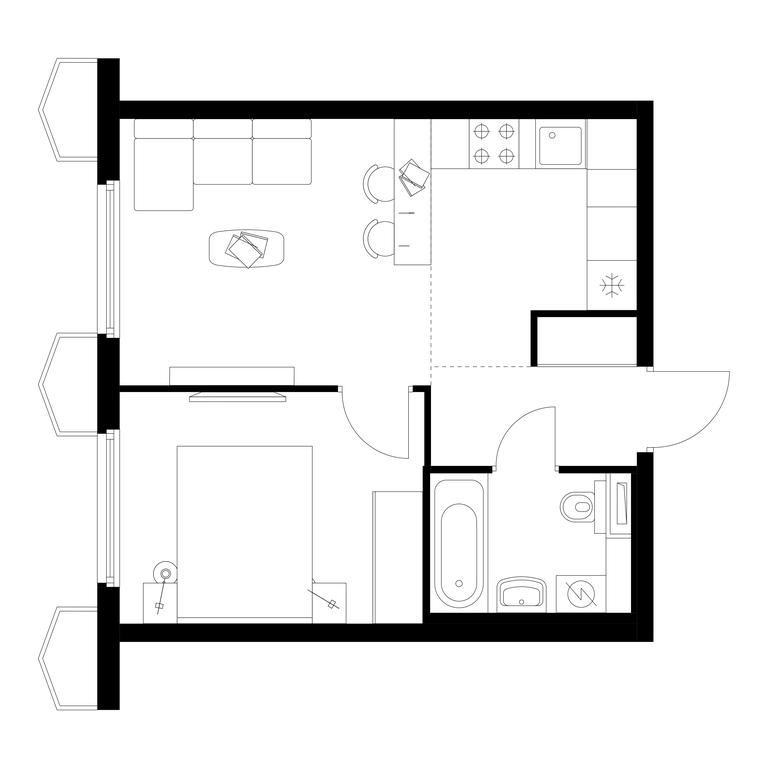 Продажа 1-комн. квартиры, 36,3 м² в ЖК «Бусиновский парк», Ижорская улица, 6с5, Москва, Россия #1 Продажа 1-комн. квартиры, 36,3 м² в ЖК «Бусиновский парк», Ижорская улица, 6с5, Москва, Россия #1