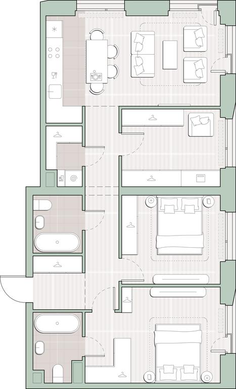 2-BD Apartment Sale, 80.4平方米 at Sreda na Lobachevskogo, Ochakovskoye Highway, Moscow, Russia #1 2-BD Apartment Sale, 80.4平方米 at Sreda na Lobachevskogo, Ochakovskoye Highway, Moscow, Russia #1