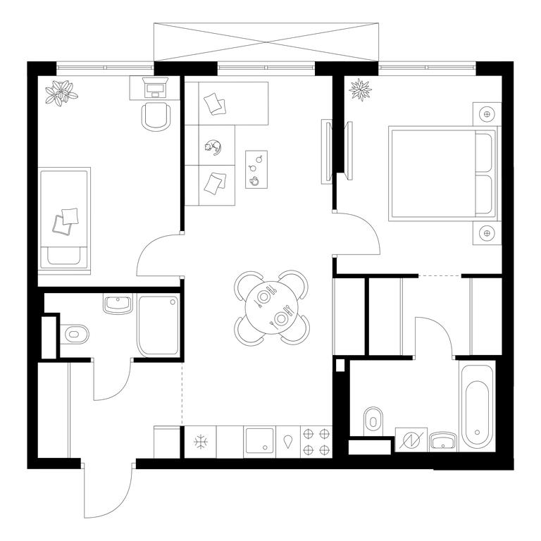 Продажа 2-комн. квартиры, 56,5 м² в ЖК «Кавказский бульвар 51», Кавказский бульвар, 51с3, Москва, Россия #2 Продажа 2-комн. квартиры, 56,5 м² в ЖК «Кавказский бульвар 51», Кавказский бульвар, 51с3, Москва, Россия #2