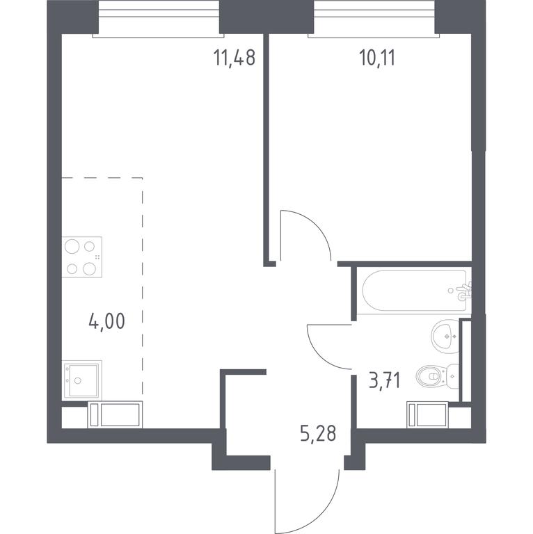 Apartment Sale, 34.58 sq. m. at Eko Bunino, prospekt Kuprina, 34к1, Sosenskoye Settlement, Moscow, Russia #1 Apartment Sale, 34.58 sq. m. at Eko Bunino, prospekt Kuprina, 34к1, Sosenskoye Settlement, Moscow, Russia #1
