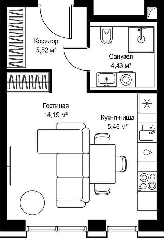 Apartment Sale, 29.6 sq. m. at Seliger City, Ilmenskiy Drive, 14к3, Moscow, Russia #2 Apartment Sale, 29.6 sq. m. at Seliger City, Ilmenskiy Drive, 14к3, Moscow, Russia #2
