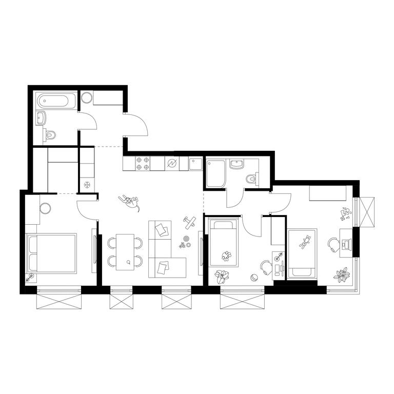 3-BD Apartment Sale, 71.1 sq. m. at Irtyshskiy Kvartal, 2nd Irtyshsky Drive, Moscow, Russia #1 3-BD Apartment Sale, 71.1 sq. m. at Irtyshskiy Kvartal, 2nd Irtyshsky Drive, Moscow, Russia #1