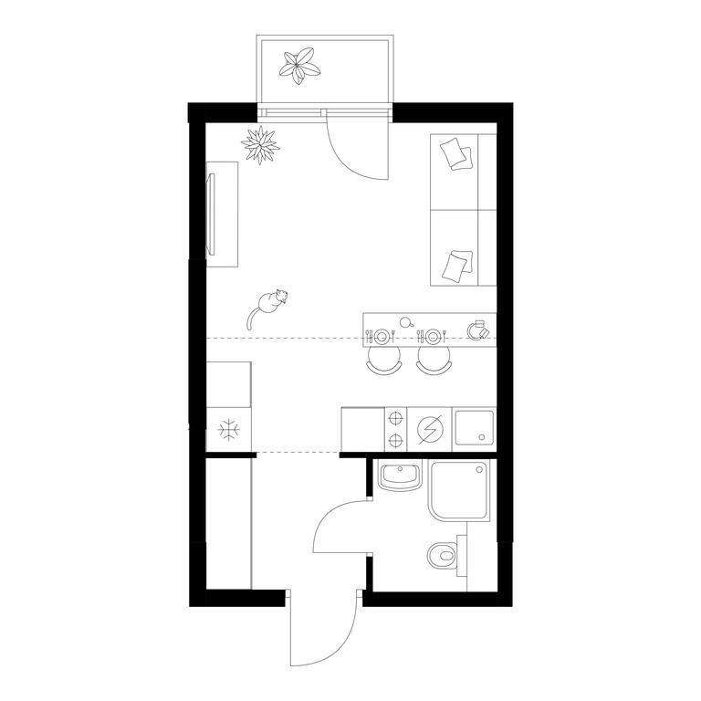 Apartment Sale, 23.4 sq. m. at Michurinskiy Park, Ozyornaya Street, 44А, Moscow, Russia #1