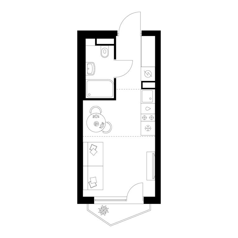 Продажа квартиры, 20,2 м² в ЖК «Мичуринский парк», Озёрная улица, 44А, Москва, Россия #1 Продажа квартиры, 20,2 м² в ЖК «Мичуринский парк», Озёрная улица, 44А, Москва, Россия #1