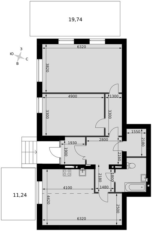 3-BD Apartment Sale, 101.7平方米 at Park Aprel, ulitsa Park Aprel, 1, Aprelevka, Naro-Fominskiy City District, Moscow Region, Russia #2