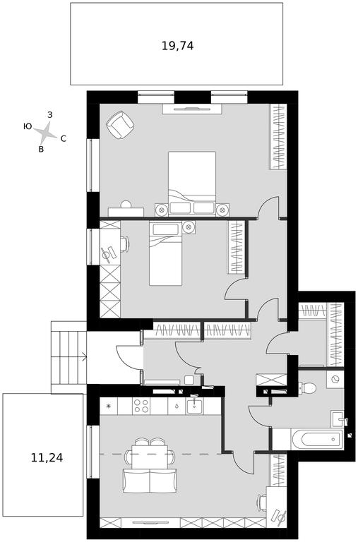 3-BD Apartment Sale, 101.7平方米 at Park Aprel, ulitsa Park Aprel, 1, Aprelevka, Naro-Fominskiy City District, Moscow Region, Russia #1