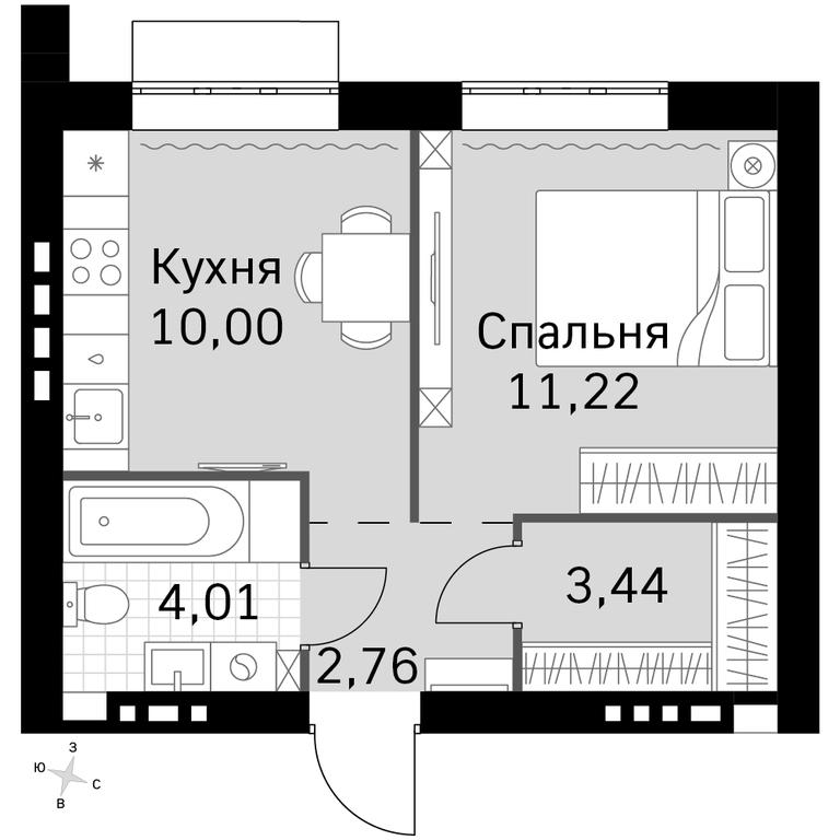 1-BD Apartment Sale, 31.43 sq. m. at Zhavoronki Club, zhiloy kompleks Akkord Smart-kvartal, Mitkino Village, Odintsovskiy City District, Moscow Region, Russia #1 1-BD Apartment Sale, 31.43 sq. m. at Zhavoronki Club, zhiloy kompleks Akkord Smart-kvartal, Mitkino Village, Odintsovskiy City District, Moscow Region, Russia #1
