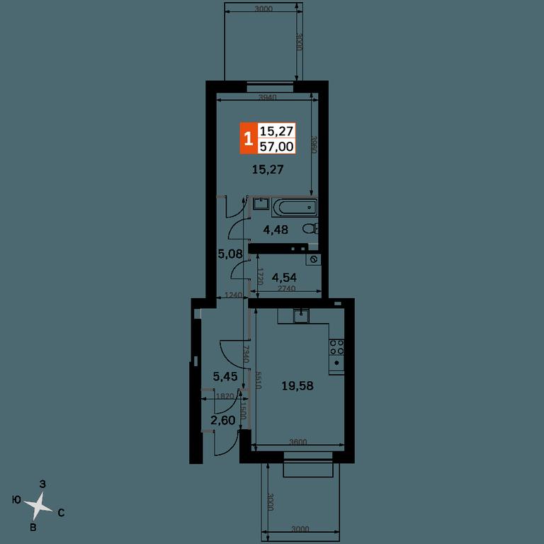 2-BD Apartment Sale, 57 sq. m. at Zhavoronki Club, zhiloy kompleks Akkord Smart-kvartal, Mitkino Village, Odintsovskiy City District, Moscow Region, Russia #2 2-BD Apartment Sale, 57 sq. m. at Zhavoronki Club, zhiloy kompleks Akkord Smart-kvartal, Mitkino Village, Odintsovskiy City District, Moscow Region, Russia #2