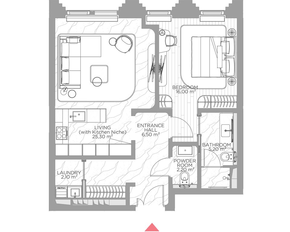 1-BD Apartment Sale, 61.2平方米 at Nicole, Nikolskaya Street, 8/1с1, Moscow, Russia #1 1-BD Apartment Sale, 61.2平方米 at Nicole, Nikolskaya Street, 8/1с1, Moscow, Russia #1