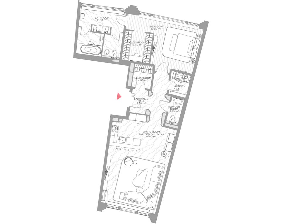 1-BD Apartment Sale, 101.6 sq. m. at Nicole, Nikolskaya Street, 8/1с1, Moscow, Russia #1