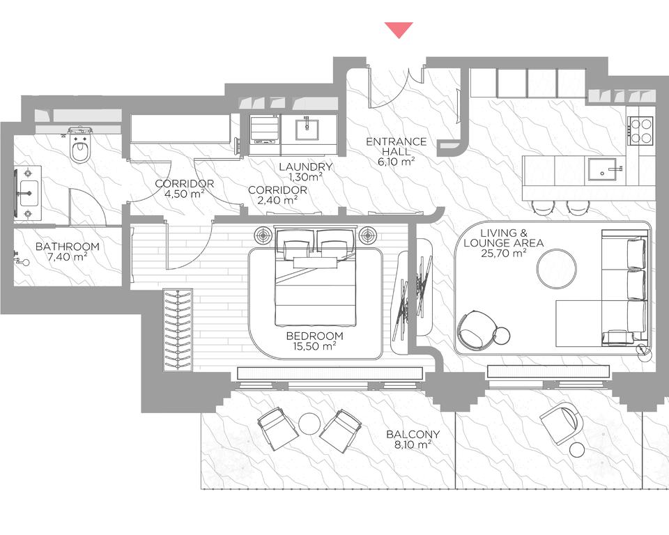 1-BD Apartment Sale, 72.3 sq. m. at Nicole, Nikolskaya Street, 8/1с1, Moscow, Russia #1