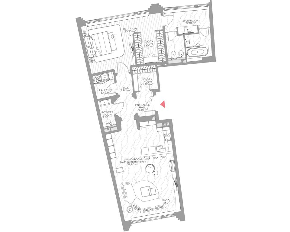 1-BD Apartment Sale, 103 sq. m. at Nicole, Nikolskaya Street, 8/1с1, Moscow, Russia #1 1-BD Apartment Sale, 103 sq. m. at Nicole, Nikolskaya Street, 8/1с1, Moscow, Russia #1