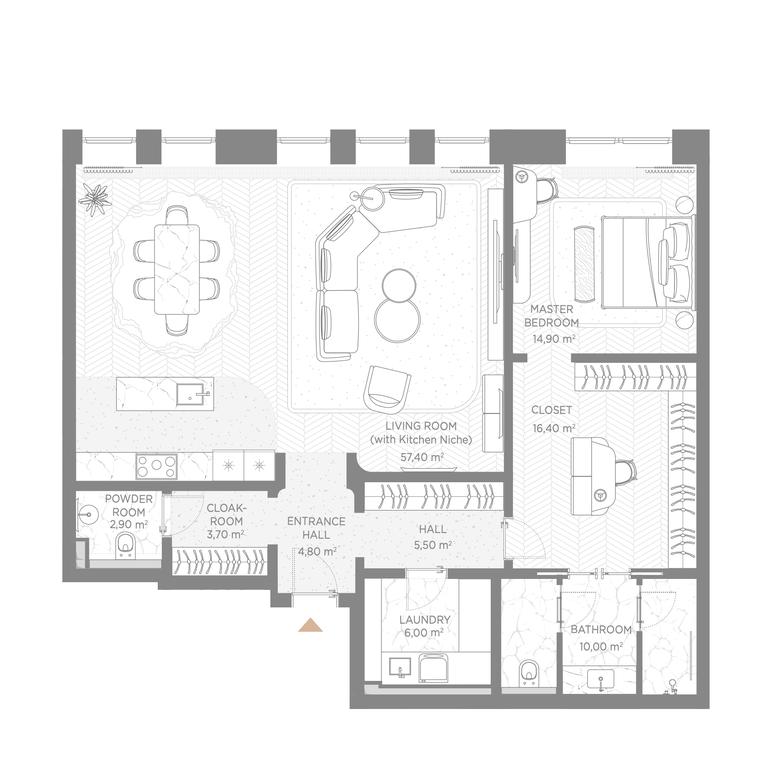 1-BD Apartment Sale, 122.9平方米 at Nicole, Nikolskaya Street, 8/1с1, Moscow, Russia #1 1-BD Apartment Sale, 122.9平方米 at Nicole, Nikolskaya Street, 8/1с1, Moscow, Russia #1