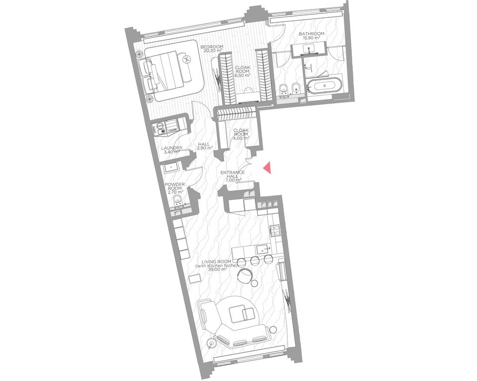 1-BD Apartment Sale, 100.2平方米 at Nicole, Nikolskaya Street, 8/1с1, Moscow, Russia #1
