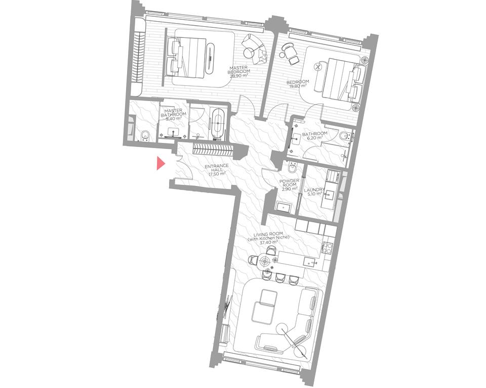2-BD Apartment Sale, 127.1 sq. m. at Nicole, Nikolskaya Street, 8/1с1, Moscow, Russia #1 2-BD Apartment Sale, 127.1 sq. m. at Nicole, Nikolskaya Street, 8/1с1, Moscow, Russia #1